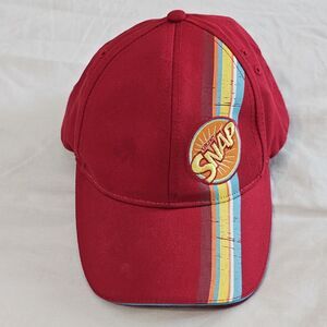 Disney Red SNAP Logo Multicolor Stripe Girls Cap RN 36299 Cotton